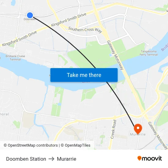 Doomben Station to Murarrie map