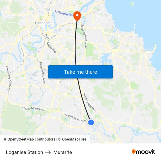 Loganlea Station to Murarrie map