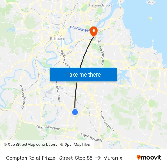 Compton Rd at Frizzell Street, Stop 85 to Murarrie map