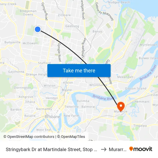 Stringybark Dr at Martindale Street, Stop 47 to Murarrie map