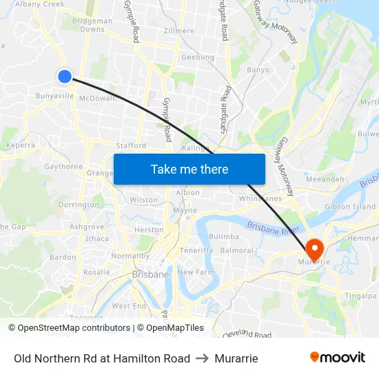Old Northern Rd at Hamilton Road to Murarrie map