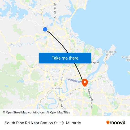 South Pine Rd Near Station St to Murarrie map