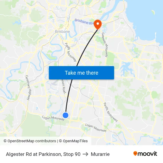 Algester Rd at Parkinson, Stop 90 to Murarrie map