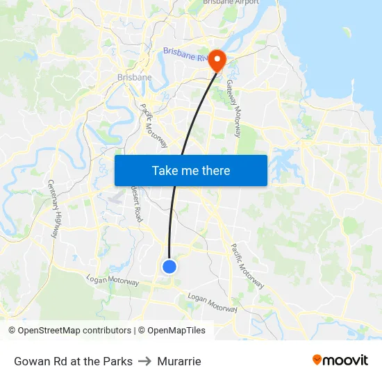 Gowan Rd at the Parks to Murarrie map