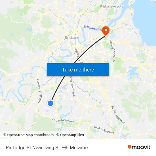 Partridge St Near Tang St to Murarrie map