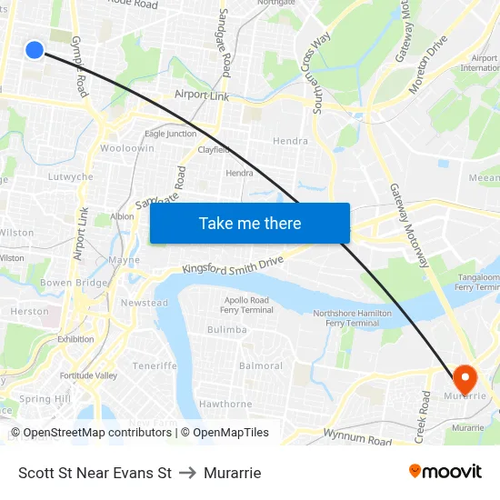 Scott St Near Evans St to Murarrie map