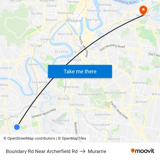 Boundary Rd Near Archerfield Rd to Murarrie map