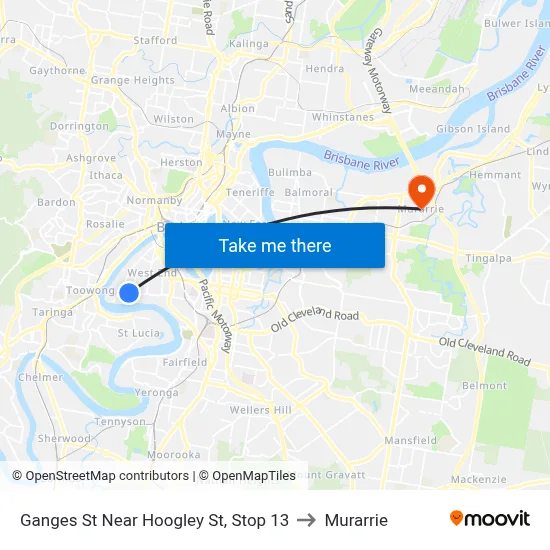 Ganges St Near Hoogley St, Stop 13 to Murarrie map