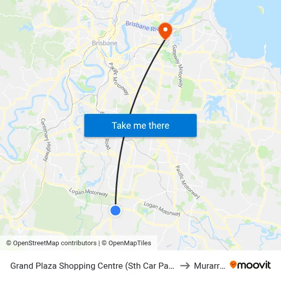 Grand Plaza Shopping Centre (Sth Car Park) to Murarrie map