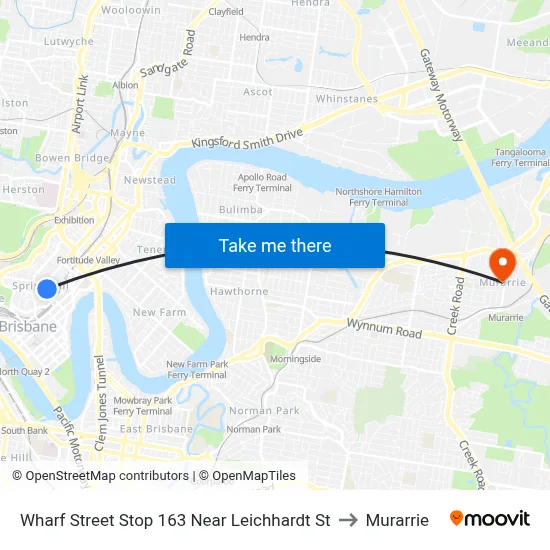 Wharf Street Stop 163 Near Leichhardt St to Murarrie map