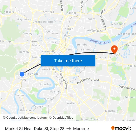 Market St Near Duke St, Stop 28 to Murarrie map