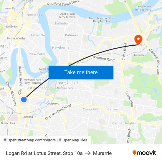 Logan Rd at Lotus Street, Stop 10a to Murarrie map