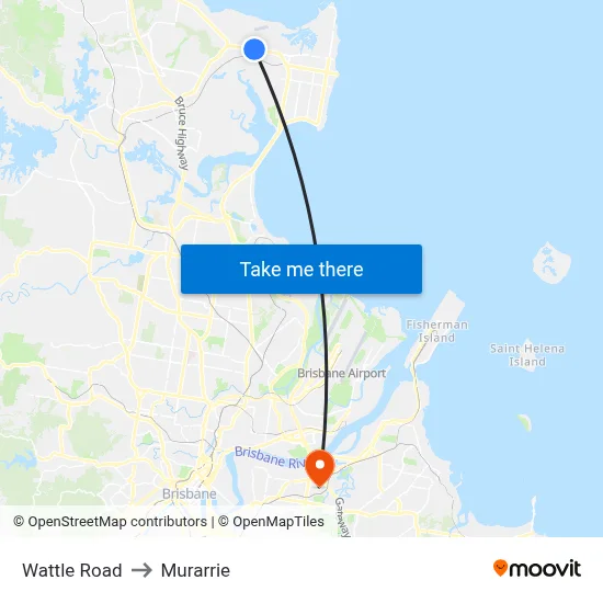 Wattle Road to Murarrie map
