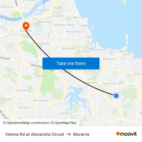 Vienna Rd at Alexandra Circuit to Murarrie map