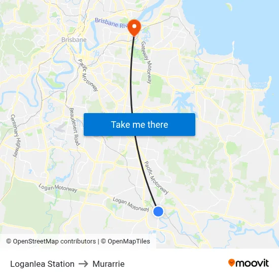 Loganlea Station to Murarrie map