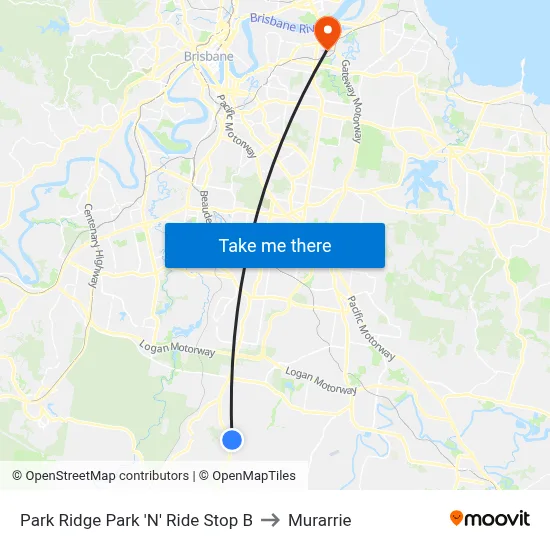 Park Ridge Park 'N' Ride Stop B to Murarrie map