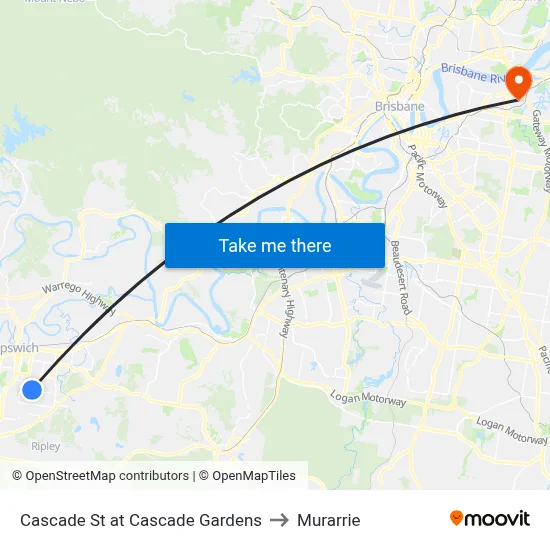 Cascade St at Cascade Gardens to Murarrie map