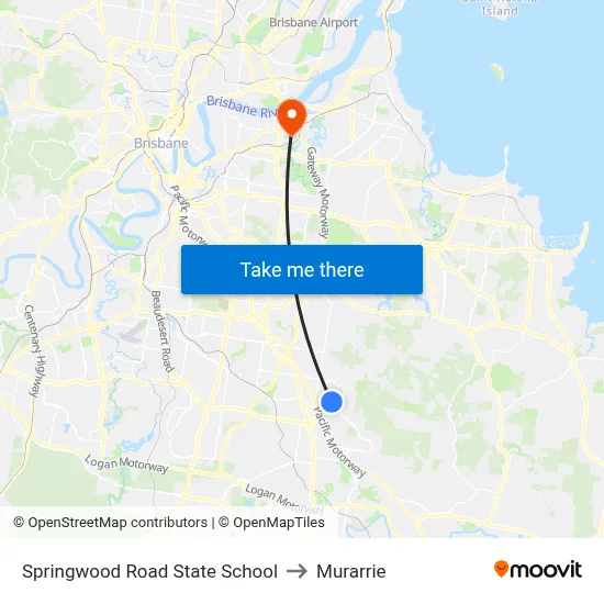 Springwood Road State School to Murarrie map