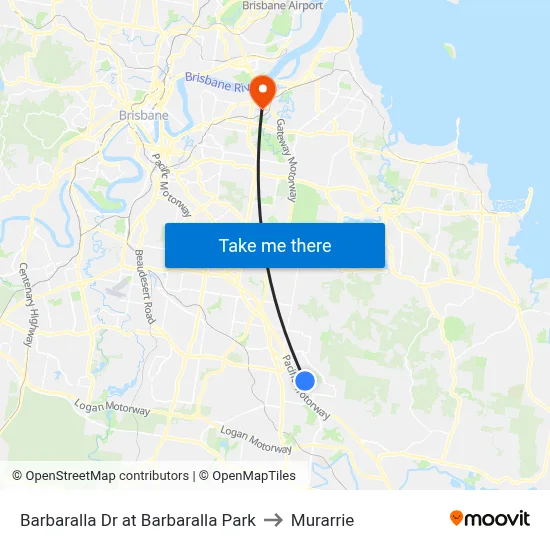 Barbaralla Dr at Barbaralla Park to Murarrie map
