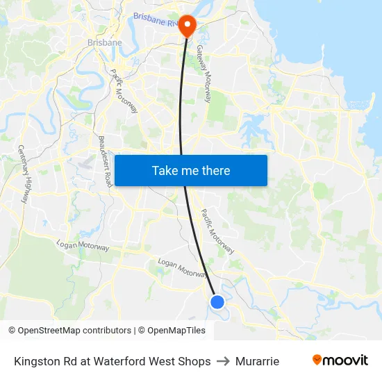 Kingston Rd at Waterford West Shops to Murarrie map