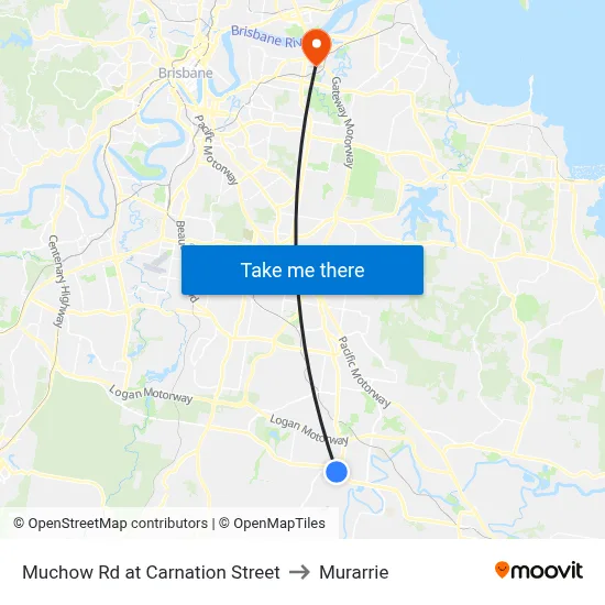 Muchow Rd at Carnation Street to Murarrie map