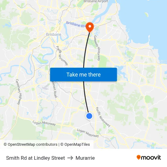 Smith Rd at Lindley Street to Murarrie map