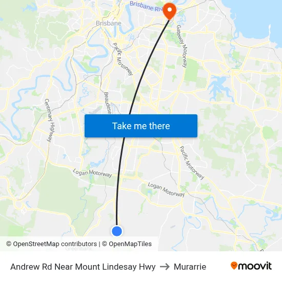 Andrew Rd Near Mount Lindesay Hwy to Murarrie map