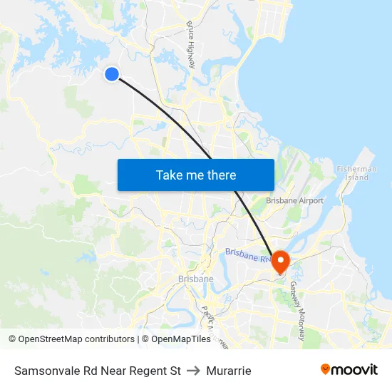 Samsonvale Rd Near Regent St to Murarrie map