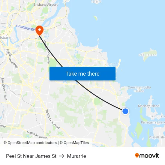 Peel St Near James St to Murarrie map
