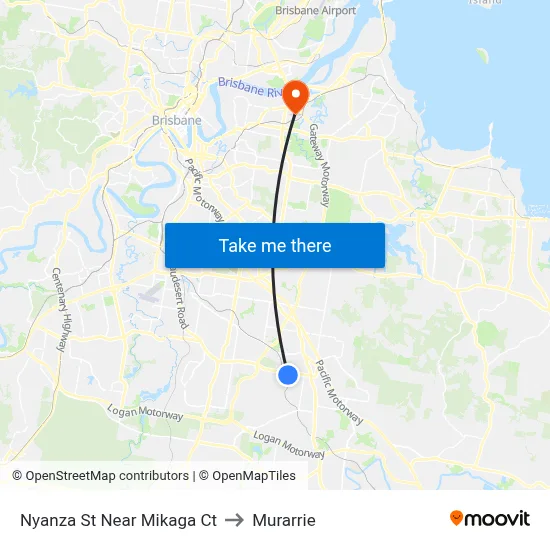 Nyanza St Near Mikaga Ct to Murarrie map