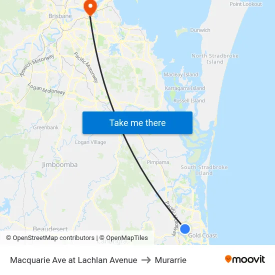 Macquarie Ave at Lachlan Avenue to Murarrie map