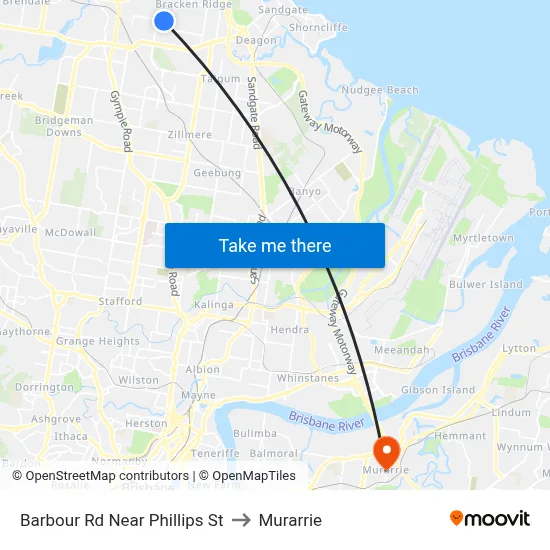 Barbour Rd Near Phillips St to Murarrie map