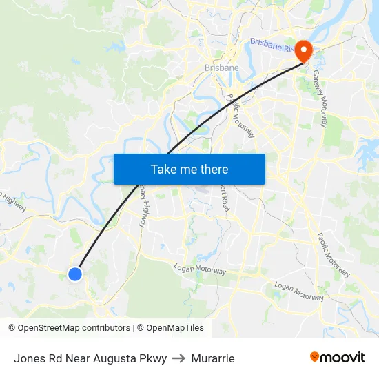 Jones Rd Near Augusta Pkwy to Murarrie map
