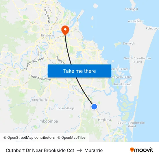 Cuthbert Dr Near Brookside Cct to Murarrie map