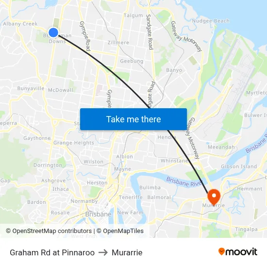 Graham Rd at Pinnaroo to Murarrie map