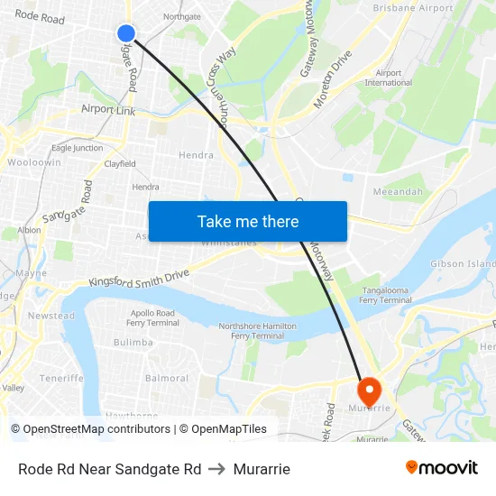 Rode Rd Near Sandgate Rd to Murarrie map