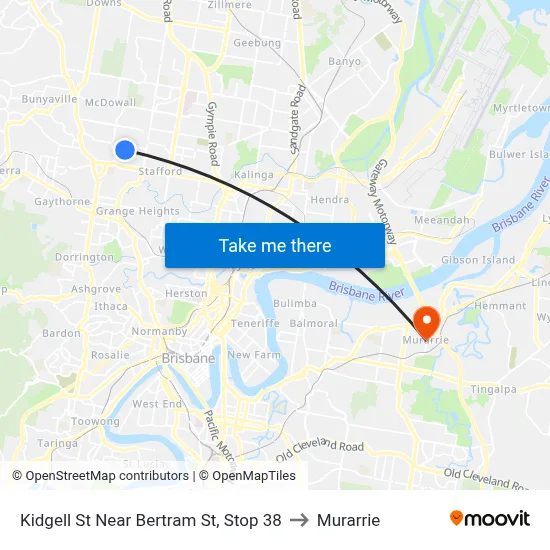 Kidgell St Near Bertram St, Stop 38 to Murarrie map