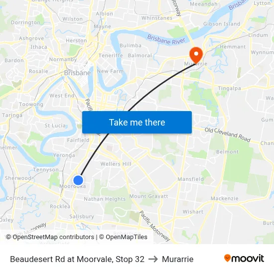 Beaudesert Rd at Moorvale, Stop 32 to Murarrie map
