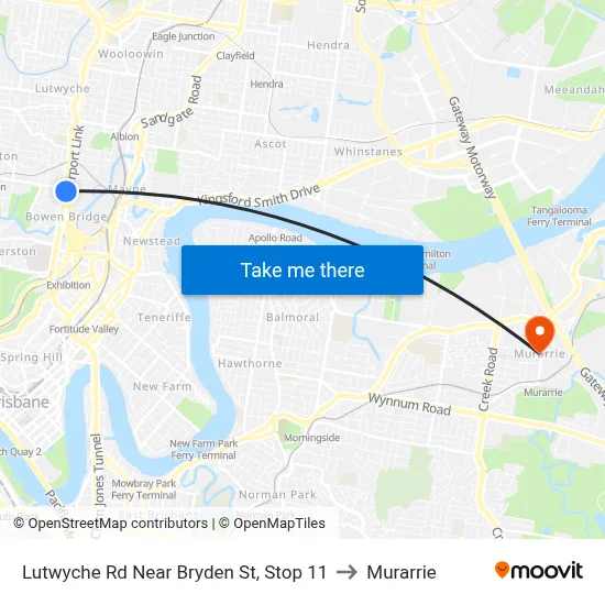 Lutwyche Rd Near Bryden St, Stop 11 to Murarrie map