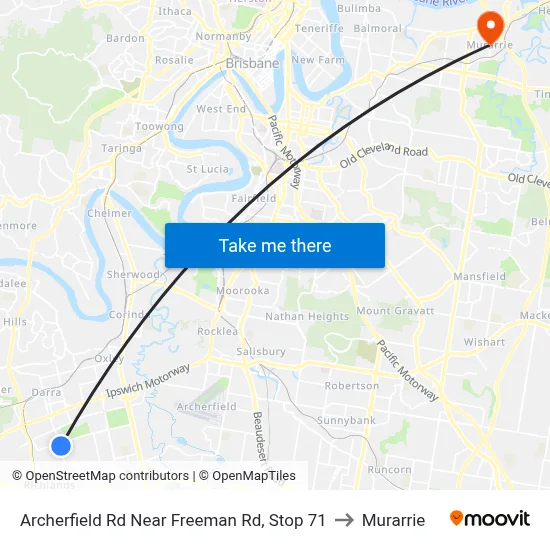 Archerfield Rd Near Freeman Rd, Stop 71 to Murarrie map