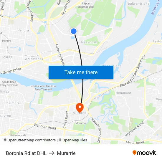 Boronia Rd at DHL to Murarrie map