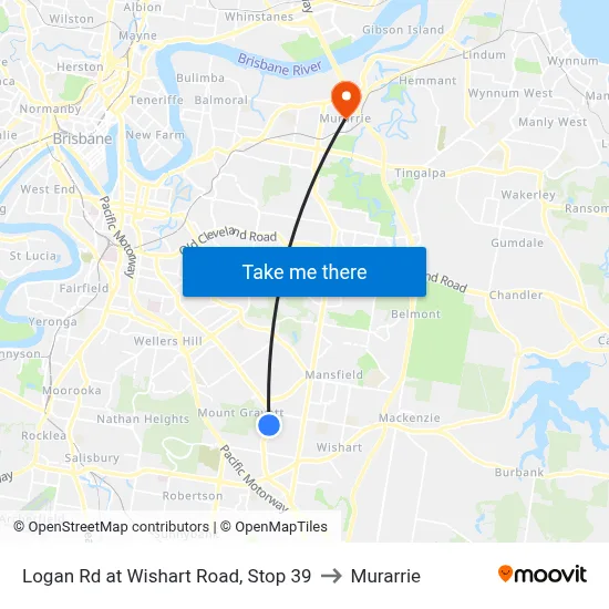 Logan Rd at Wishart Road, Stop 39 to Murarrie map