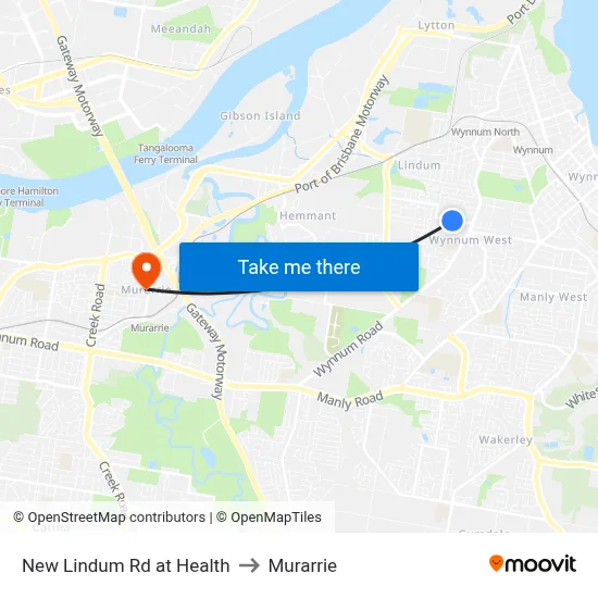 New Lindum Rd at Health to Murarrie map