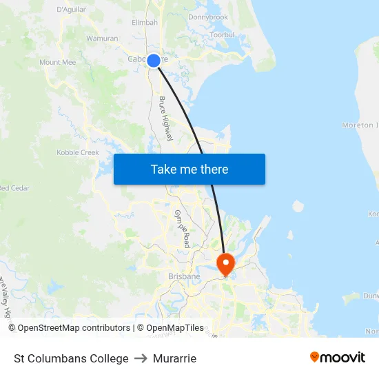 St Columbans College to Murarrie map
