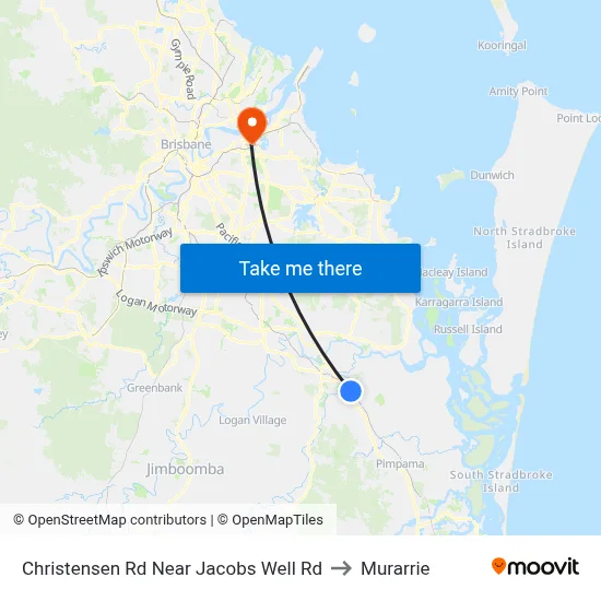 Christensen Rd Near Jacobs Well Rd to Murarrie map