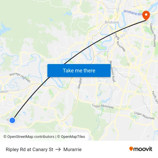 Ripley Rd at Canary St to Murarrie map