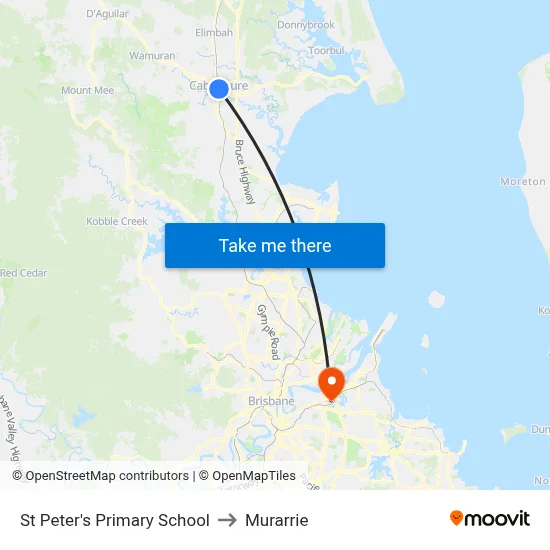 St Peter's Primary School to Murarrie map