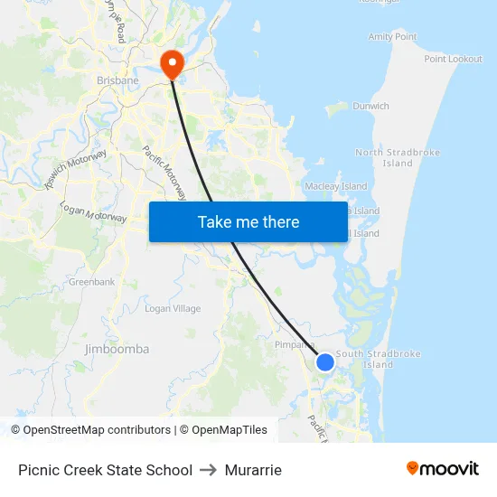 Picnic Creek State School to Murarrie map