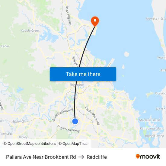 Pallara Ave Near Brookbent Rd to Redcliffe map