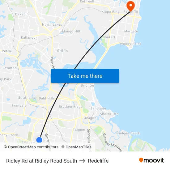 Ridley Rd at Ridley Road South to Redcliffe map